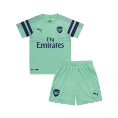 18-19 Arsenal Third Children Soccer Jersey Kit Shirt + Shorts