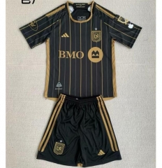 Children Kit 24-25 Los Angeles FC Home Soccer Uniforms