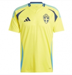 2024 Euro Cup Sweden Home Soccer Jersey Shirt